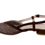 slingback con cinturino e punta intrecciata