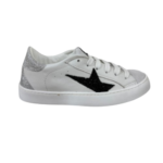 sneakers in camoscio, inserti in contrasto laterali, allacciatura frontale, fondo 20mm