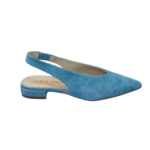 slingback con tacco e punta intrecciata